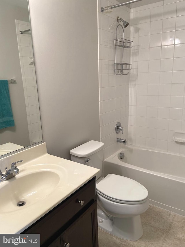 8930 Shadia Pl, Manassas, VA 20110 - full bathroom featuring vanity, shower / washtub combination, and tile patterned flooring