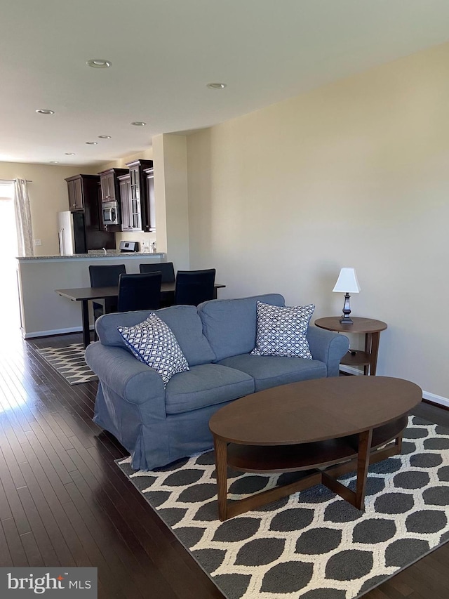 8930 Shadia Pl, Manassas, VA 20110 - living area featuring dark wood-style floors