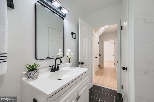 3814 Cedardale Rd, Baltimore, MD 21215 - bathroom featuring vanity and tile patterned floors