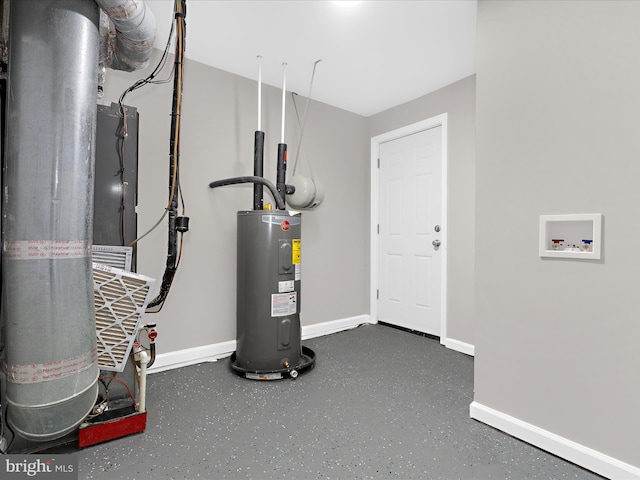 813 Ferguson Rd, Joppa, MD 21085 - utilities featuring electric water heater and heating unit