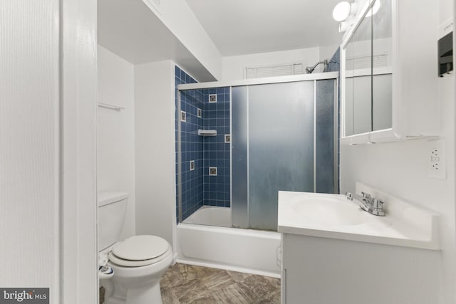 211 Broad St, Beverly, NJ 08010 - bathroom featuring vanity and shower / bath combination with glass door
