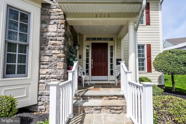 3716 Taft Ave, Alexandria, VA 22304 - property entrance with stone siding