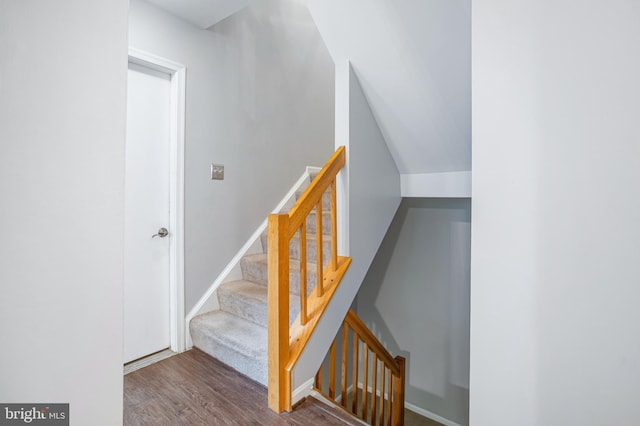 1651 Hugo Cir, Silver Spring, MD 20906 - staircase with wood finished floors