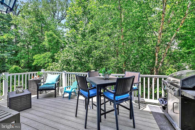 2596 Twin Birch Rd, Hanover, MD 21076 - deck with grilling area and outdoor dining area