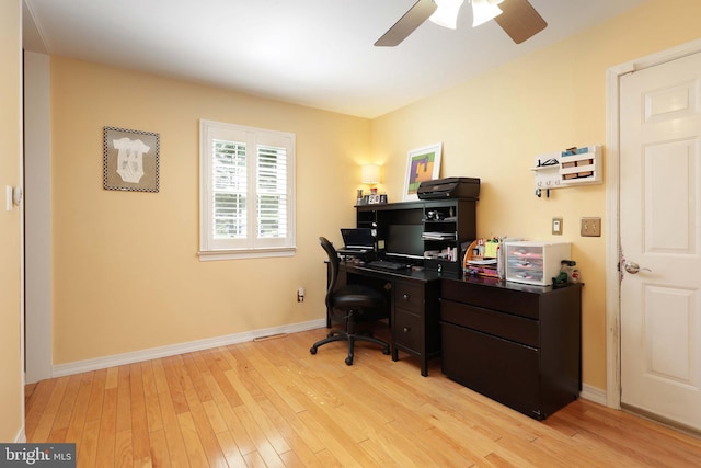 9 Morningside Dr, Pennington, NJ 08534 - office space featuring light wood-style floors and a ceiling fan