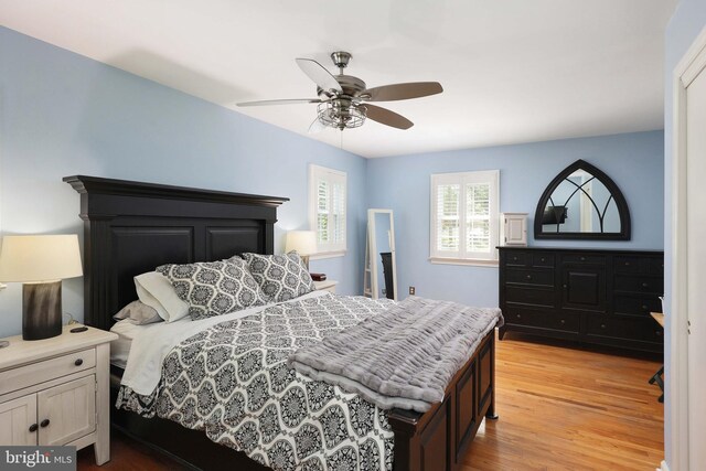 9 Morningside Dr, Pennington, NJ 08534 - bedroom featuring light wood-style flooring and ceiling fan