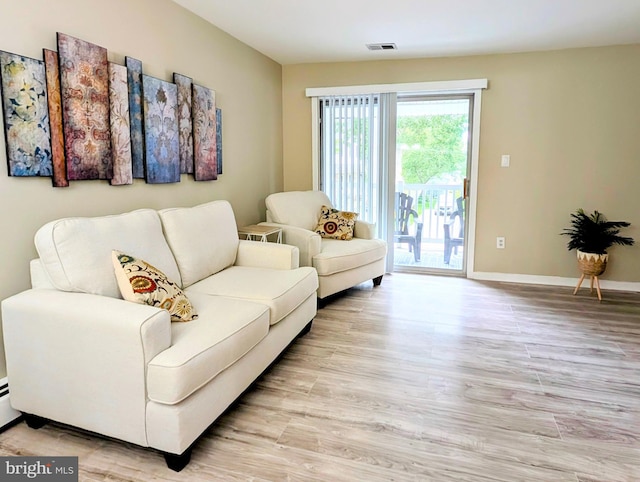 532 Sunrise Ave, Harbour View, Somers Point, NJ 08244 - living area with light wood finished floors and baseboards