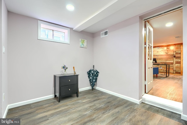 2721 Louise Ave, Baltimore, MD 21214 - basement with wood finished floors and recessed lighting