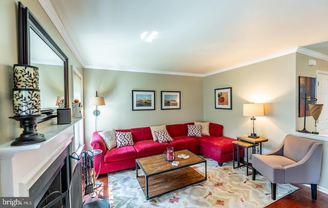 619 Hamilton St, Collegeville, PA 19426 - living area with wood finished floors and ornamental molding
