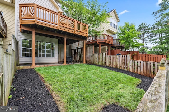21024 Mossy Glen Ter, Ashburn, VA 20147 - view of yard with a deck