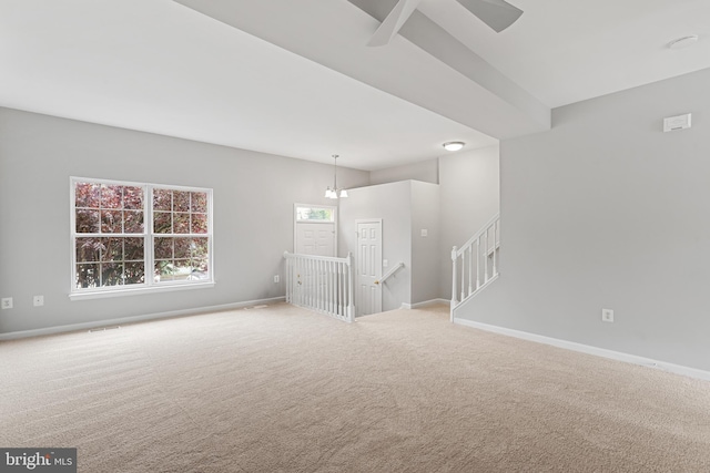 21024 Mossy Glen Ter, Ashburn, VA 20147 - carpeted spare room featuring baseboards and ceiling fan