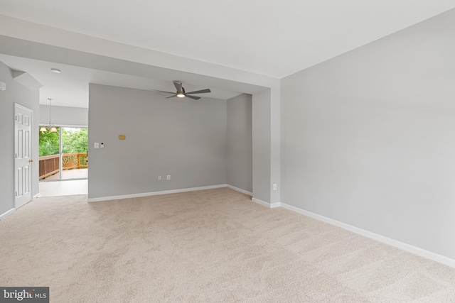 21024 Mossy Glen Ter, Ashburn, VA 20147 - empty room featuring light colored carpet and ceiling fan
