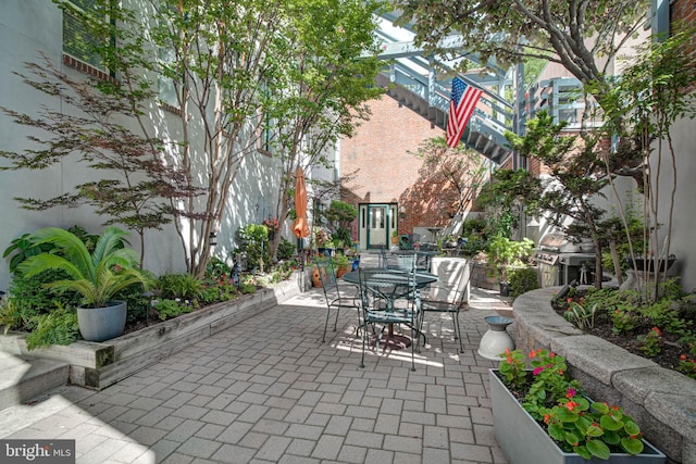 825 N 29th St Unit 1B, Philadelphia, PA 19130 - view of patio / terrace with outdoor dining area and grilling area