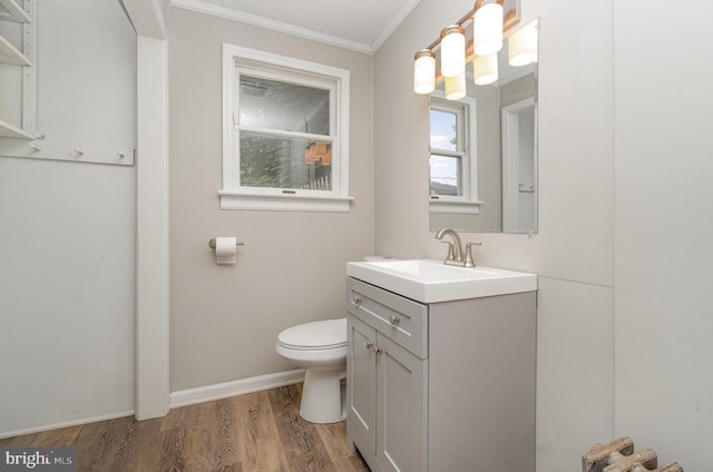 324 N 2nd St, Lykens, PA 17048 - half bath with vanity, wood finished floors, and ornamental molding