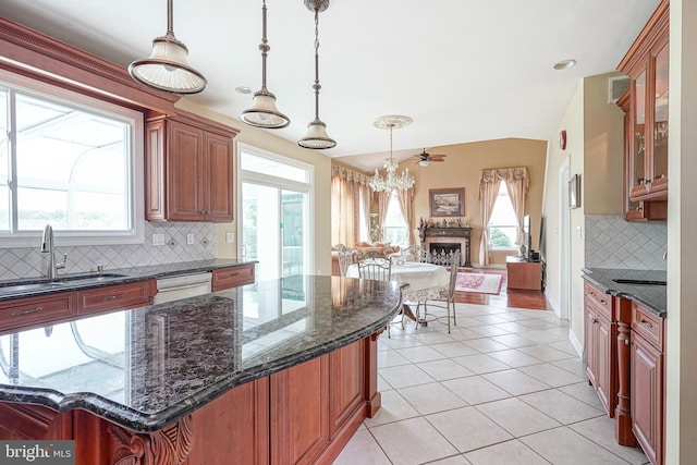 8 Cove Ct, Hainesport, NJ 08036 - kitchen with open floor plan, tasteful backsplash, healthy amount of natural light, and recessed lighting