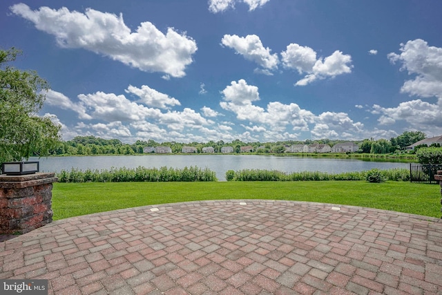 8 Cove Ct, Hainesport, NJ 08036 - view of patio with a water view