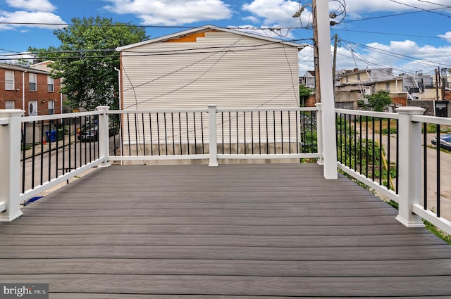 816 Carroll St, Baltimore, MD 21230 - view of wooden deck