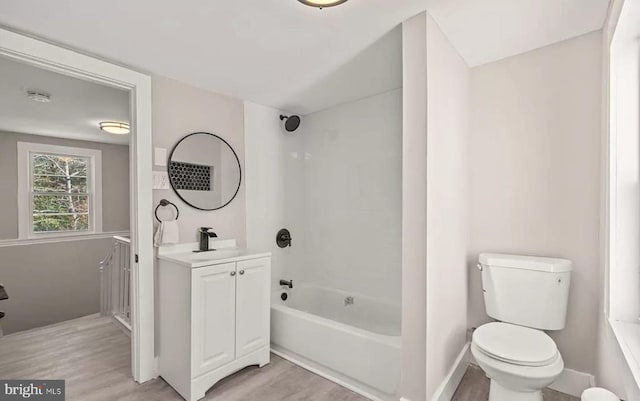 1832 E Buckshutem Rd, Millville, NJ 08332 - bathroom with vanity, wood finished floors, and  shower combination
