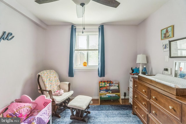 9001 Ridge Ave Unit 31, Philadelphia, PA 19128 - sitting room featuring ceiling fan