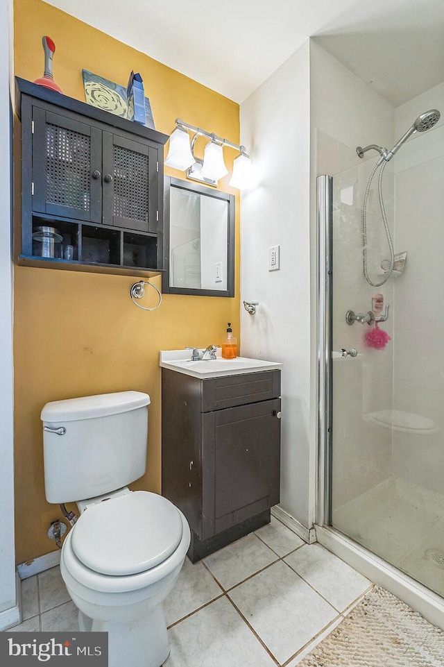 9001 Ridge Ave Unit 31, Philadelphia, PA 19128 - full bathroom with tile patterned flooring, vanity, and a stall shower