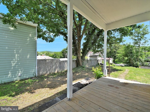 221 Orchard St, Auburn, PA 17922 - view of wooden deck
