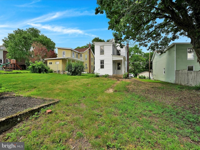 221 Orchard St, Auburn, PA 17922 - rear view of property featuring a chimney