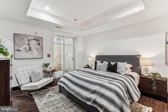 1518 Frankford Ave Unit 1, Philadelphia, PA 19125 - bedroom with wood finished floors, a raised ceiling, and recessed lighting