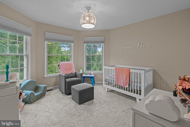 14 Leapson Ln, Doylestown, PA 18901 - bedroom with carpet floors, multiple windows, and a crib