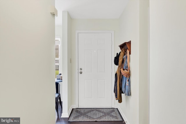 6222 Spring Knoll Dr, Harrisburg, PA 17111 - doorway with baseboards and wood finished floors