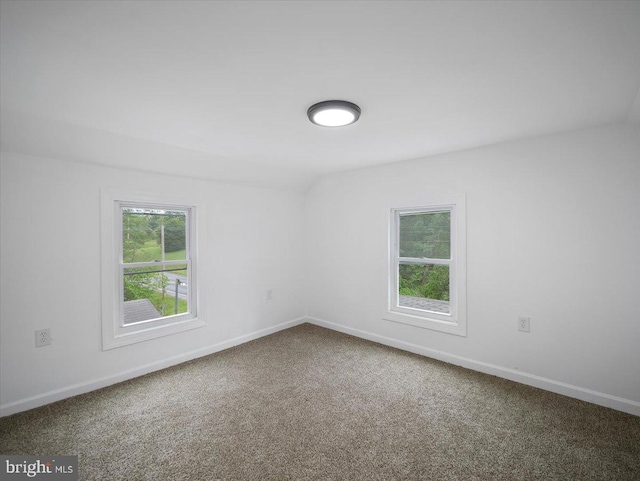 667 Thompson Rd, Needmore, PA 17238 - carpeted empty room featuring baseboards and vaulted ceiling
