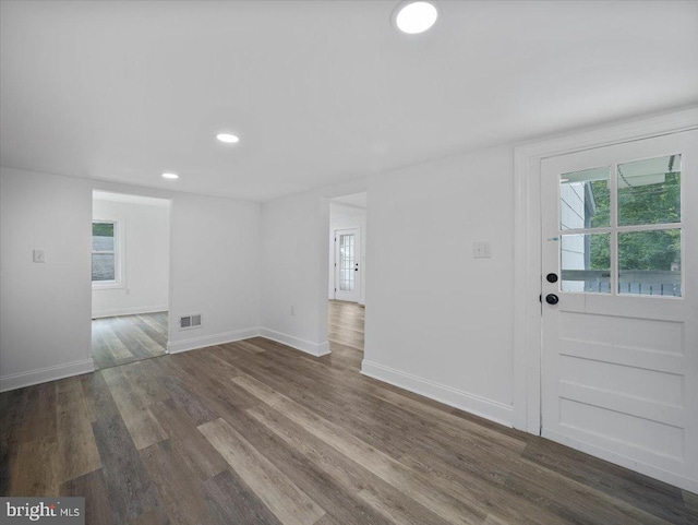 667 Thompson Rd, Needmore, PA 17238 - spare room with recessed lighting and dark wood-type flooring