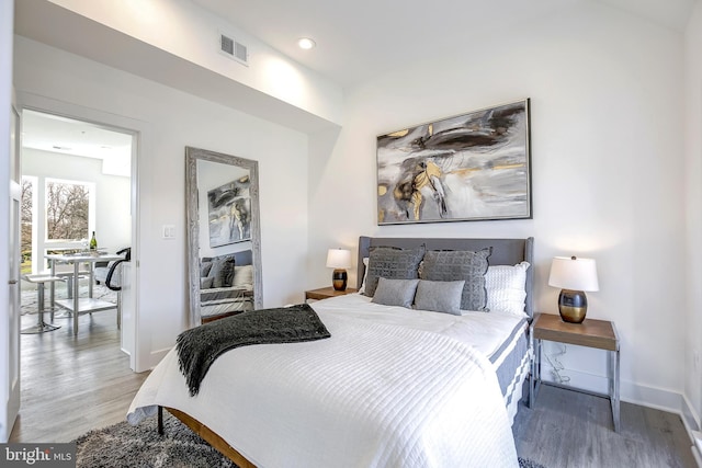 4901 1st St NW Unit 5, Washington, DC 20011 - bedroom featuring wood finished floors and a desk