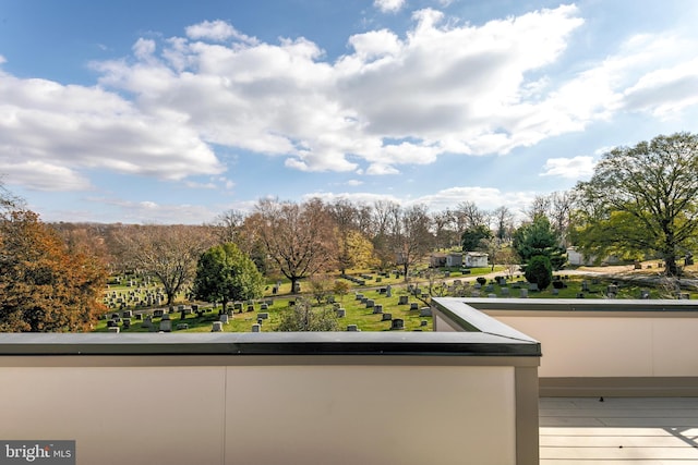 4901 1st St NW Unit 5, Washington, DC 20011 - balcony featuring view of wooded area