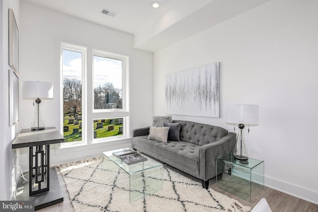 4901 1st St NW Unit 5, Washington, DC 20011 - living area with wood finished floors and recessed lighting