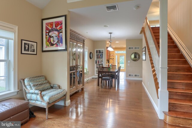 162 High Pointe Dr, Hummelstown, PA 17036 - entrance foyer with stairway and wood finished floors