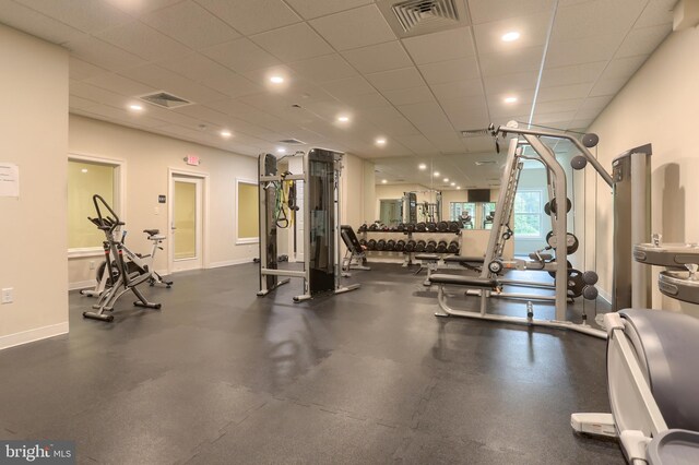 162 High Pointe Dr, Hummelstown, PA 17036 - workout area with recessed lighting