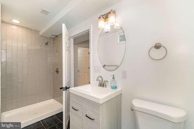 915 N Montford Ave, Baltimore, MD 21205 - bathroom with vanity and tiled shower
