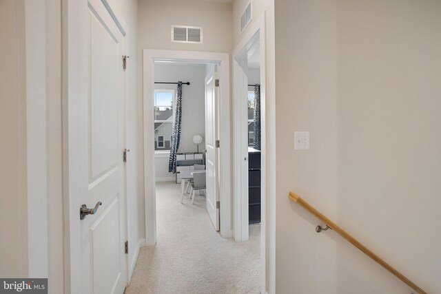18351 Moss Garden Rd, Dumfries, VA 22026 - hall with light carpet and baseboards