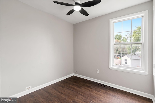 16 Richardson Ave, Linwood, PA 19061 - empty room featuring dark wood-type flooring and a ceiling fan