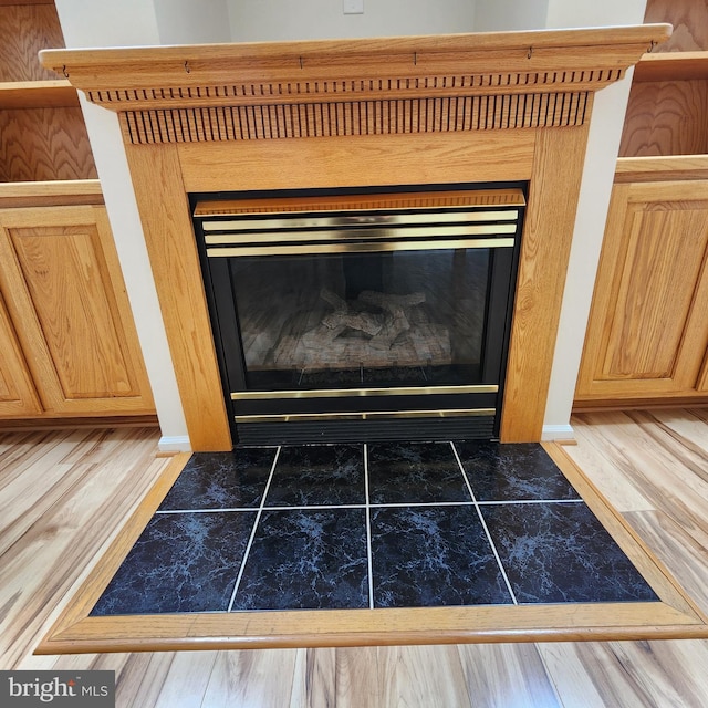 184 Steven Ln, Wilmington, DE 19808 - detailed view of a tiled fireplace