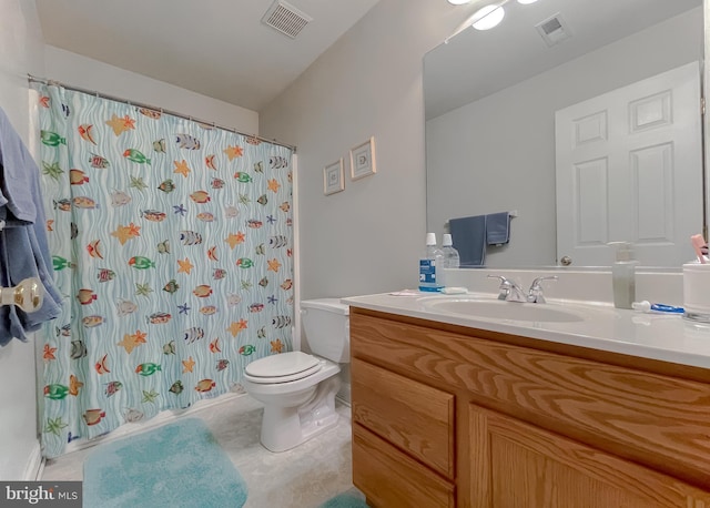 23273 Nicholson St, Hollywood, MD 20636 - full bath with vanity, curtained shower, and tile patterned floors