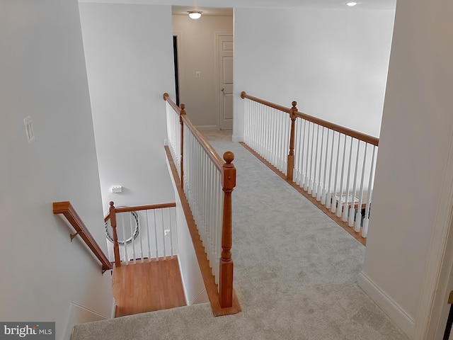 23273 Nicholson St, Hollywood, MD 20636 - staircase featuring carpet floors