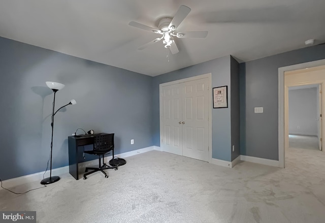 23273 Nicholson St, Hollywood, MD 20636 - office space with a ceiling fan and baseboards