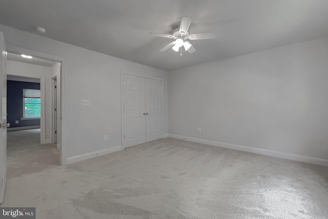 23273 Nicholson St, Hollywood, MD 20636 - unfurnished bedroom with a closet, carpet floors, and ceiling fan