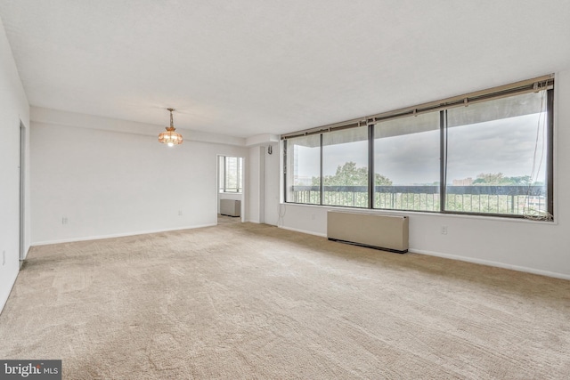 3701 S George Mason Dr Unit 611N, Falls Church, VA 22041 - unfurnished room featuring carpet flooring and a chandelier