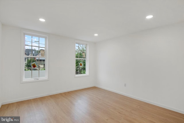 749 Church St, Reading, PA 19601 - unfurnished room with plenty of natural light, light wood finished floors, and recessed lighting