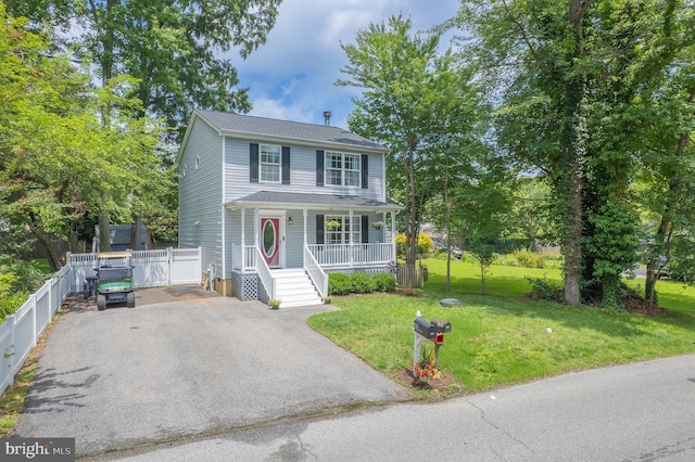 926 Hillside Ave, Edgewater, MD 21037 - view of front of property featuring a porch and driveway