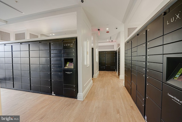 3401 38th St NW Unit 411, Washington, DC 20016 - view of community featuring a package area and recessed lighting