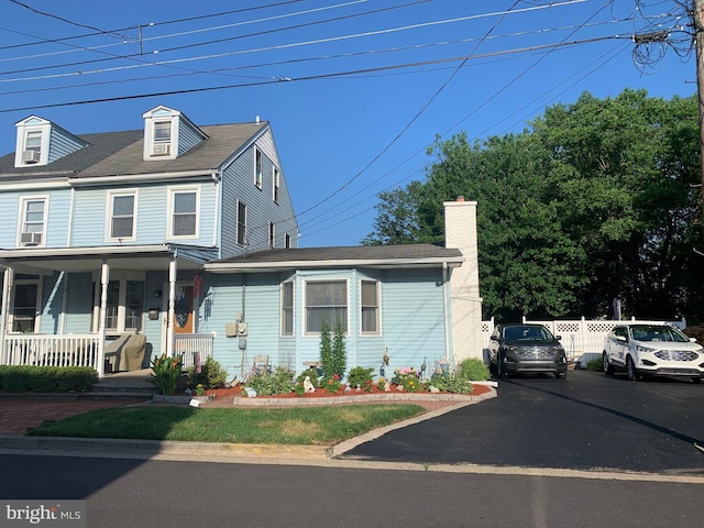 554 Locust St, Bristol, PA 19007 - view of front of home with a porch