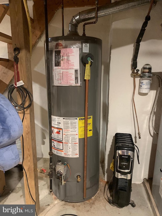 554 Locust St, Bristol, PA 19007 - utility room with water heater